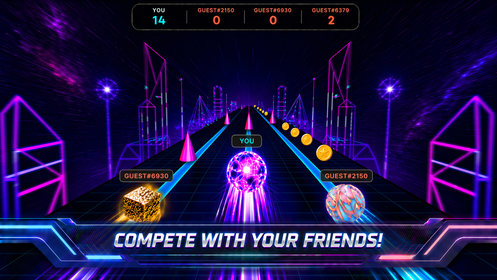A multiplayer Ball Dash race